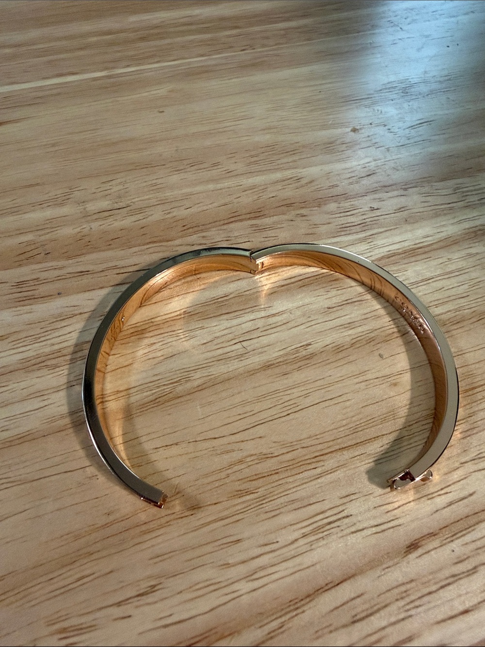 Coach Rose Gold Signature Link Bangle Bracelet - Picture 5 of 5
